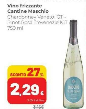 Coop Cantine maschio Pinot Rosa 750 G(ml) offerta
