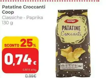 Coop Coop - Patatine Croccanti 130 G(ml) offerta