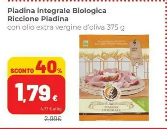 Riccione piadina Piadine Fresche Con Olio Extravergine D'Oliva 375 G(ml)