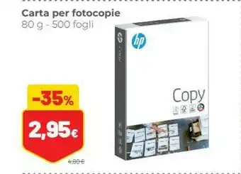 Coop HP Carta Per Fotocopie 80 G 500 Fogli offerta