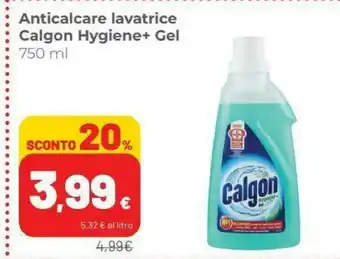 Coop Calgon Hygiene + Gel Anticalcare Lavatrice 750ml offerta