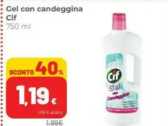 Coop Cif Gel Con Candeggina 750ml offerta