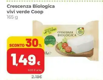 Coop Vivi verde coop Crescenza Bio offerta