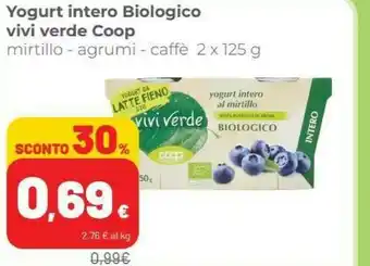 Coop Vivi verde coop Yogurt Intero Bio offerta