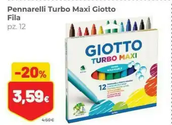 Coop Giotto Fila Pennarelli Turbo Maxi offerta