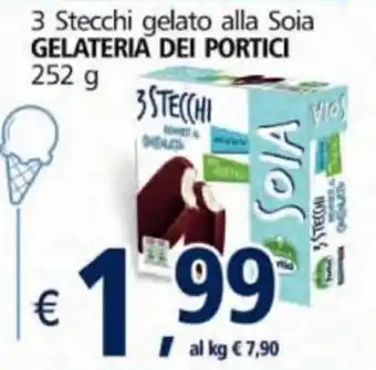 Alter Discount Gelateria dei Portici 3 Stecchi gelato alla Soia 252g offerta