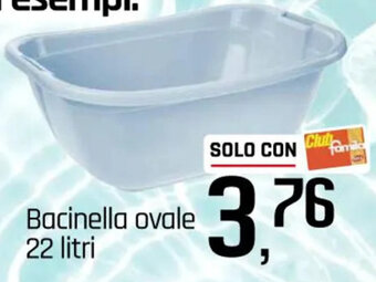 Bacinella ovale 22 litri