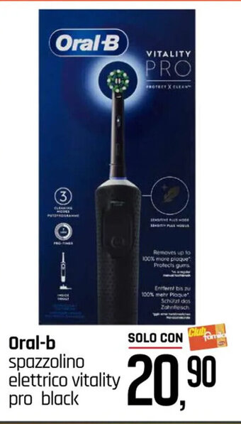 Oral-b spazzolino elettrico vitality pro black