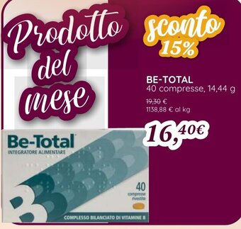BE-TOTAL 40 compresse, 14,44 g