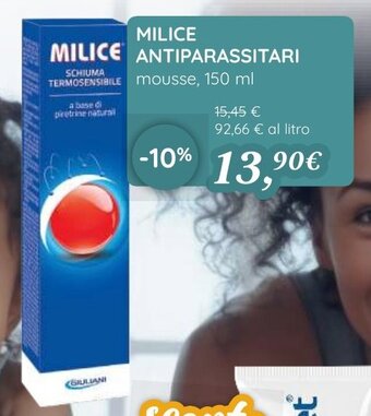 Coop MILICE ANTIPARASSITARI mousse, 150 ml offerta