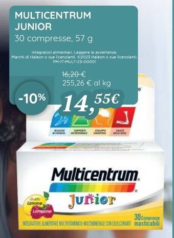 Coop MULTICENTRUM JUNIOR 30 compresse, 57 g offerta