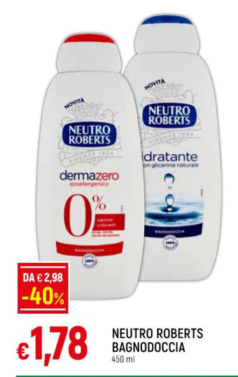 IperFamila NEUTRO ROBERTS BAGNODOCCIA 450 ml offerta