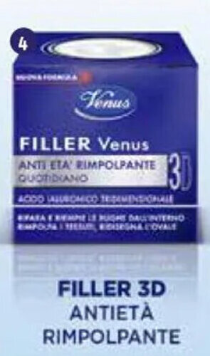 IperFamila VENUS FILLER VENUS 3D Antietà Volumizzante 50 ml offerta