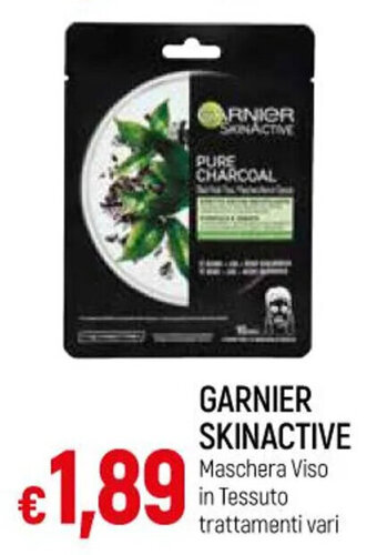 IperFamila GARNIER SKINACTIVE Maschera Viso in Tessuto trattamenti vari offerta