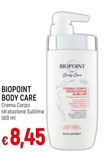 IperFamila BIOPOINT BODY CARE Crema Corpo Idratazione Sublime 500 ml offerta
