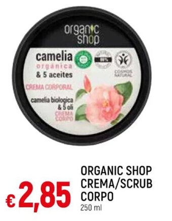 IperFamila ORGANIC SHOP CREMA/SCRUB CORPO 250 ml offerta