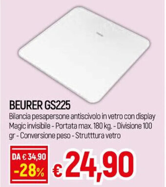 IperFamila BEURER GS225 offerta
