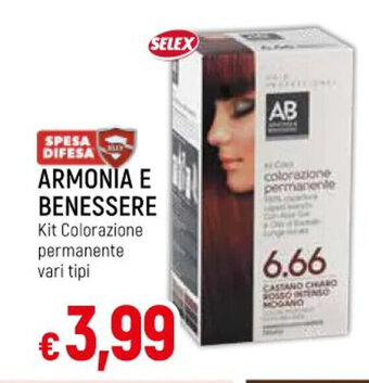 IperFamila ARMONIA E BENESSERE Kit Colorazione permanente vari tipi offerta