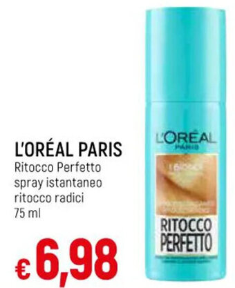 IperFamila L'ORÉAL PARIS Ritocco Perfetto spray istantaneo ritocco radici 75 ml offerta