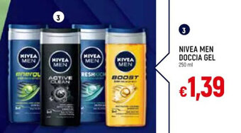 IperFamila NIVEA MEN DOCCIA GEL 250 ml offerta