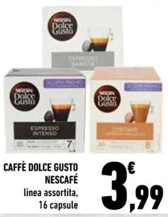 Conad CAFFÈ DOLCE GUSTO NESCAFÉ linea assortita, 16 capsule offerta