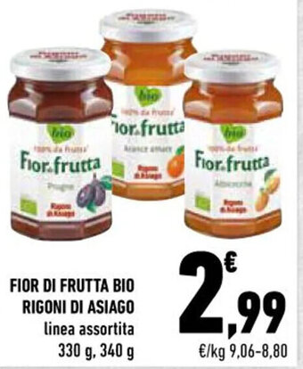 FIOR DI FRUTTA BIO RIGONI DI ASIAGO linea assortita 330 g, 340 g