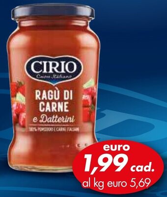 Italmark CIRIO RAGÙ DI CARNE offerta