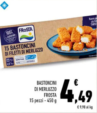 Conad BASTONCINI DI MERLUZZO FROSTA 15 pezzi - 450 g offerta