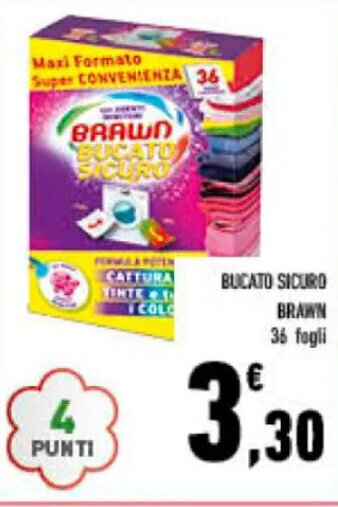 Conad BUCATO SICURO BRAWN 36 fogli offerta