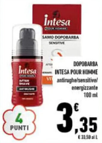 Conad DOPOBARBA INTESA POUR HOMME VT antirughe/sensitive! energizzante 100 ml offerta