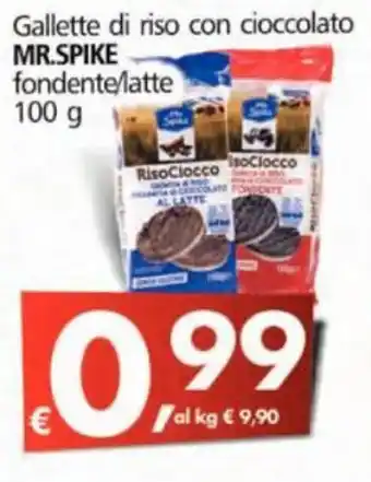 Alter Discount Mr. Spike Gallette di riso con cioccolato 100g offerta
