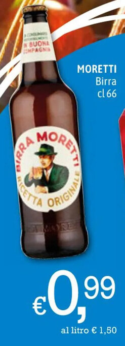 A&O MORETTI Birra cl 66 offerta