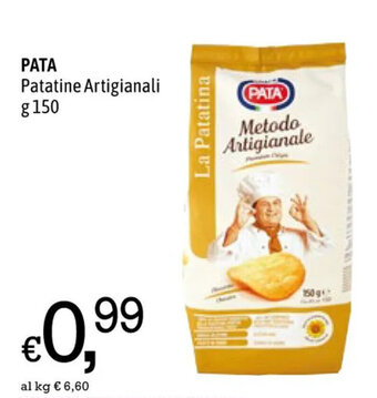 A&O PATA Patatine Artigianali g 150 offerta