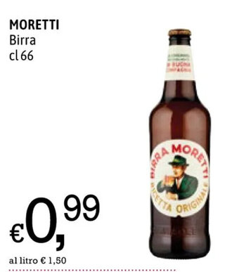 A&O MORETTI Birra cl 66 offerta