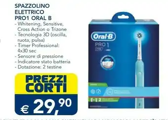 Esselunga Oral b Oral-B PRO Spazzolino Elettrico 670 Cross Action offerta