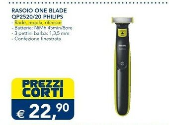Esselunga Philips QP2520/23 Regolabarba Bagnato E Secco Antracite, Lime offerta