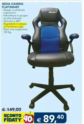 Esselunga Sedia Smart Play! Smart offerta