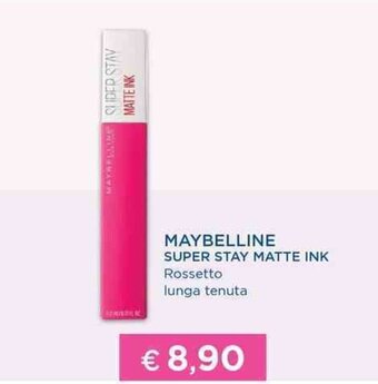 Acqua & Sapone MAYBELLINE SUPER STAY MATTE INK Rossetto lunga tenuta offerta
