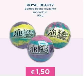 ROYAL BEAUTY Bomba bagno frizzante monodose 90 g