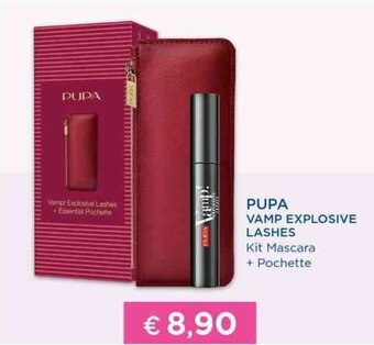 Acqua & Sapone PUPA VAMP EXPLOSIVE LASHES Kit Mascara + Pochette offerta