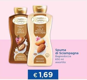 Acqua & Sapone Spuma di Sciampagna Bagnodoccia 650 ml offerta