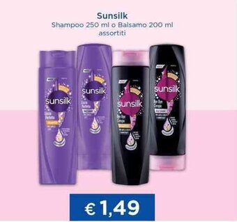 Acqua & Sapone Sunsilk Shampoo 250 ml o Balsamo 200 ml offerta
