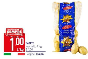 Tigros PATATE 4 kg offerta