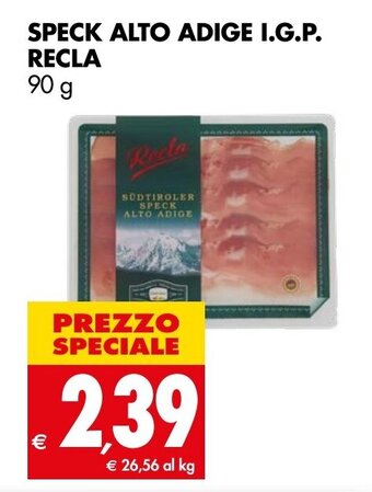 Tigros SPECK ALTO ADIGE I.G.P. RECLA 90 g offerta