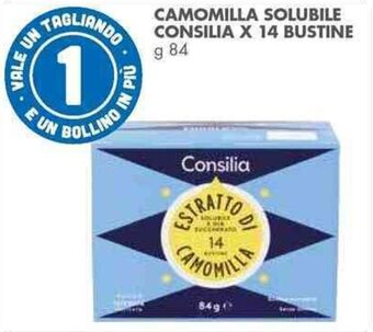 Italmark CAMOMILLA SOLUBILE CONSILIA X 14 BUSTINE g 84 offerta