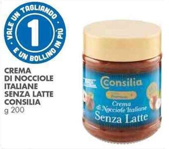 Italmark CREMA DI NOCCIOLE ITALIANE SENZA LATTE CONSILIA g 200 offerta