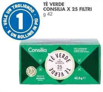 Italmark TÈ VERDE CONSILIA X 25 FILTRI g 42 offerta