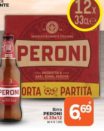 Birra PERONI cl.33x12