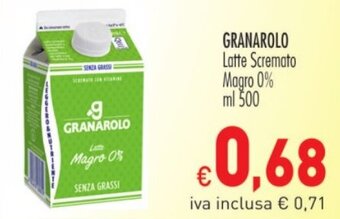 Cash & Carry Grossy GRANAROLO Latte Scremato Magro 0% ml 500 offerta