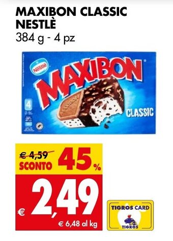 Tigros MAXIBON CLASSIC NESTLÈ 384 g offerta